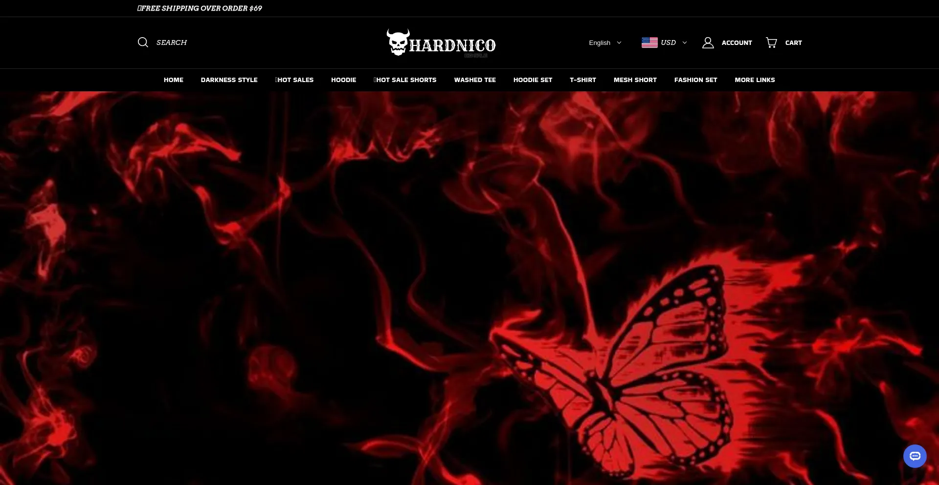 Website screenshot of Hardnico.com