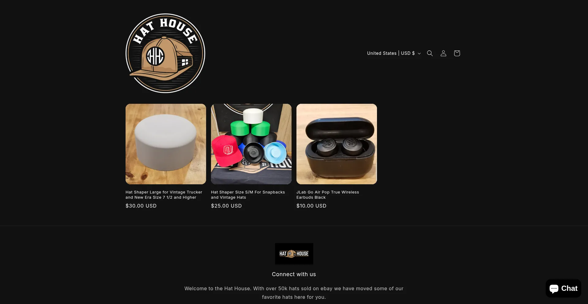 Website screenshot of Hathouse79.com