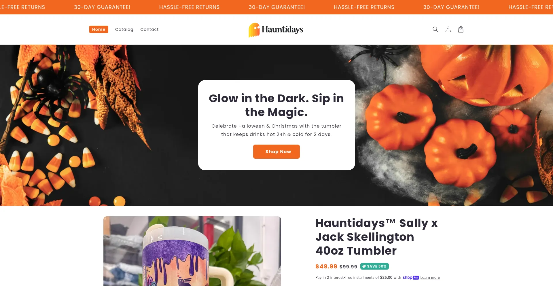 Hauntidays.com Screenshot