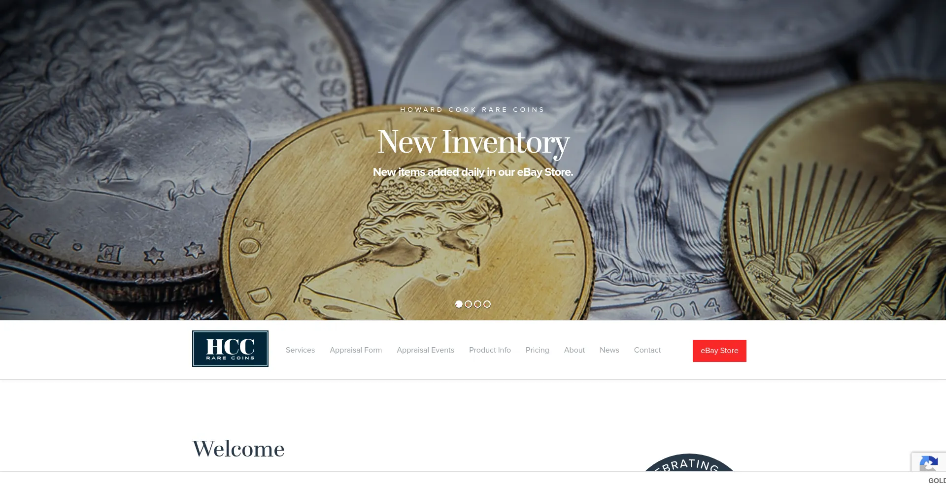 Website screenshot of Hcc-coin.com