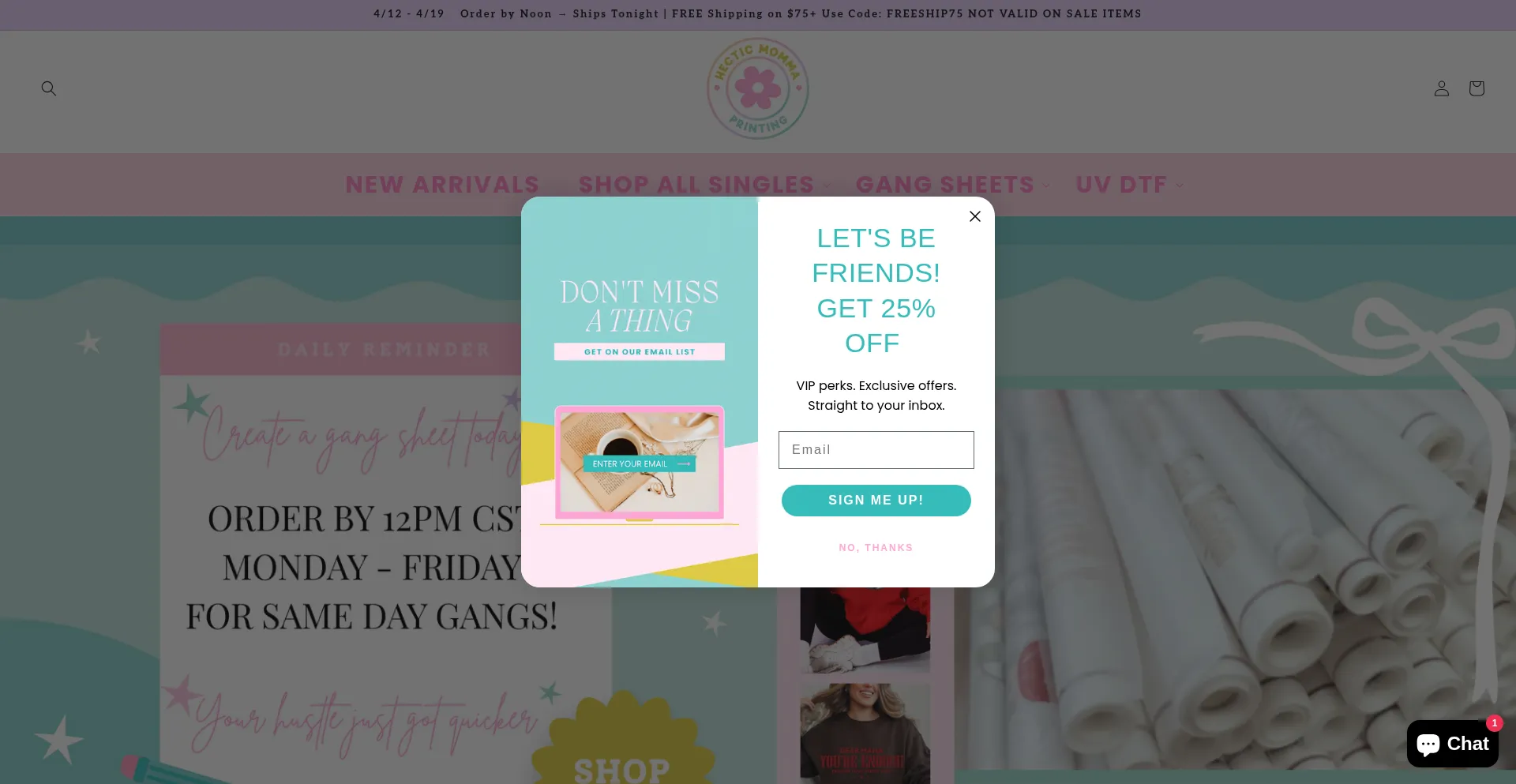 Hecticmommaprinting.com