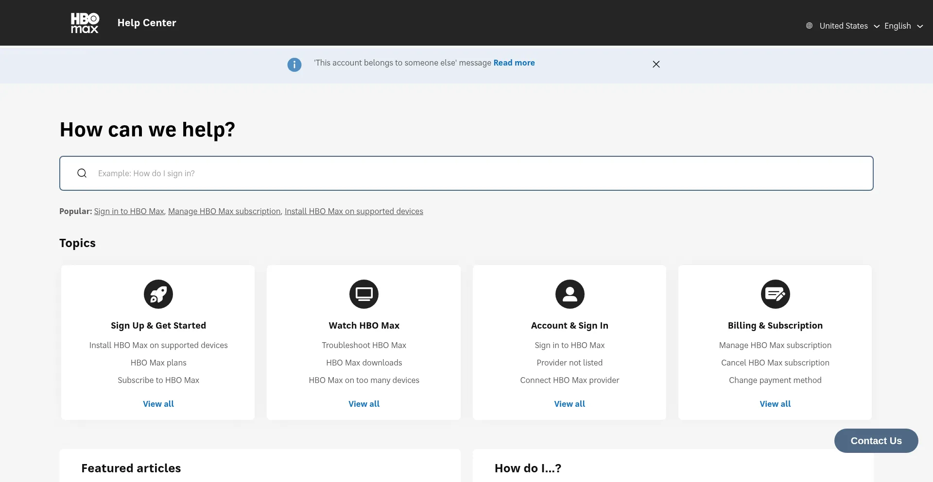 Help.hbomax.com