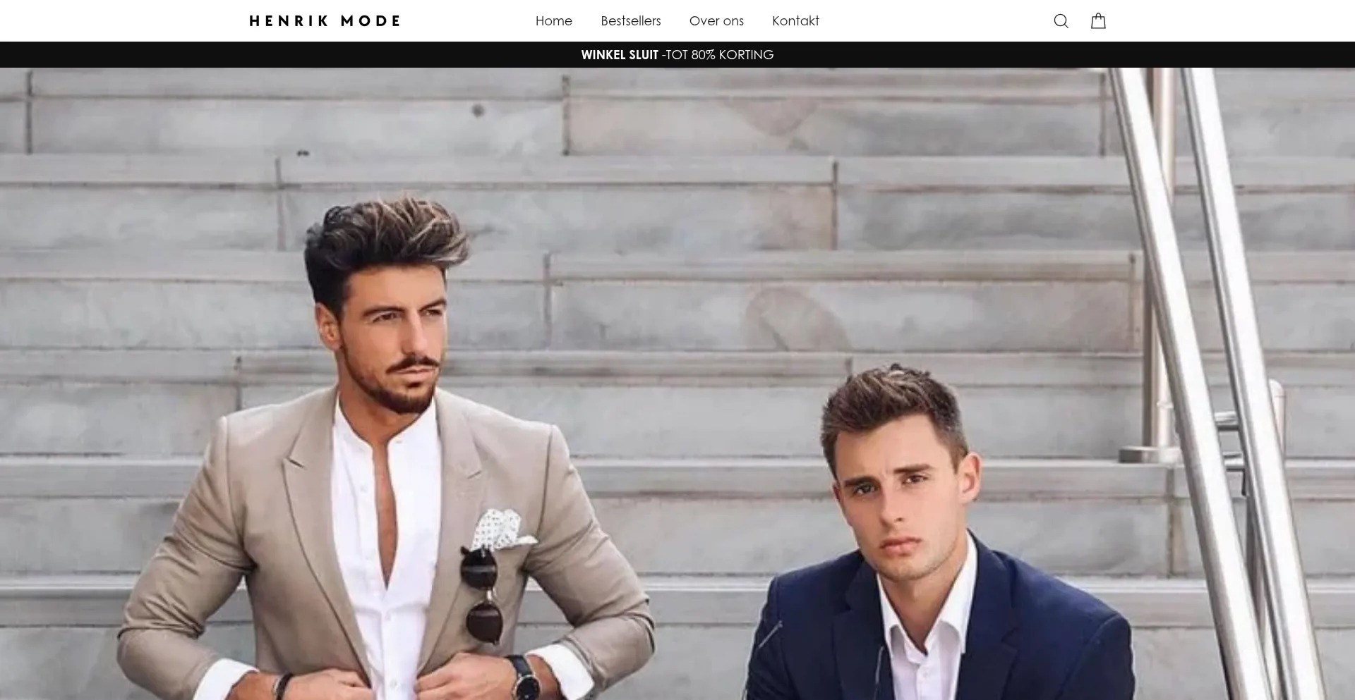 Website screenshot of Henriksverige.com