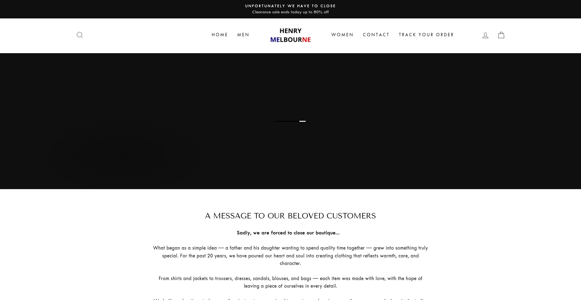 Website screenshot of Henry-melbourne.com