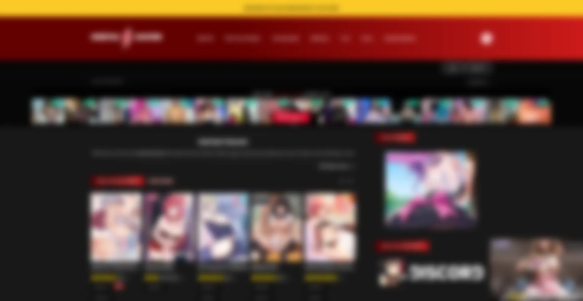 Website screenshot of Hentaihaven.xxx