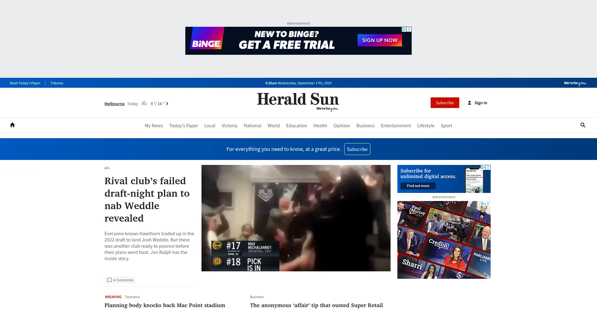 Heraldsun.com.au est-il Sûr et Fiable ?