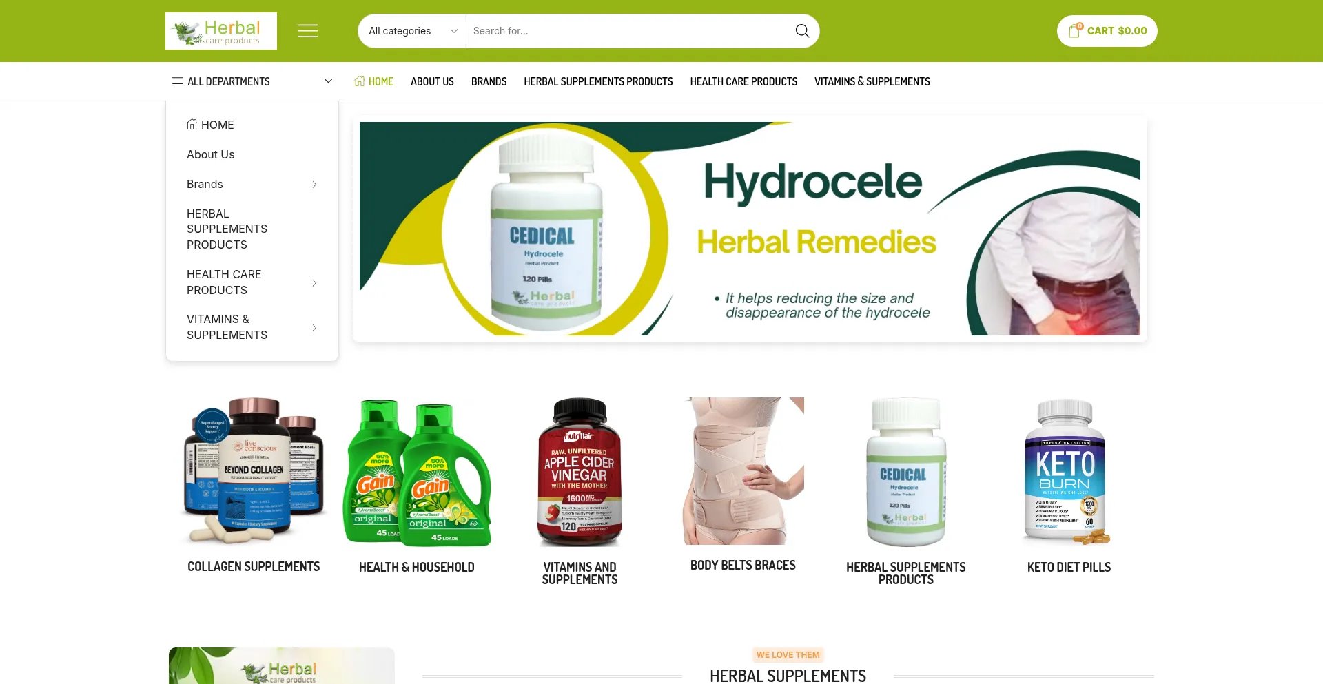 Herbal-care-products.com Screenshot