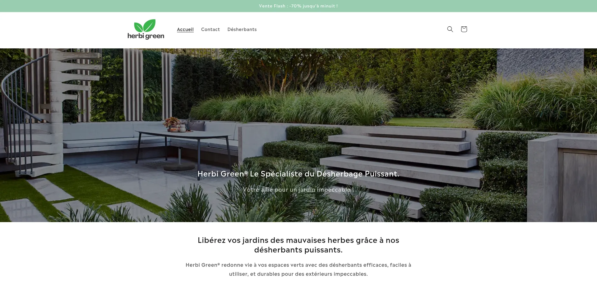 Website screenshot of Herbi-green.com