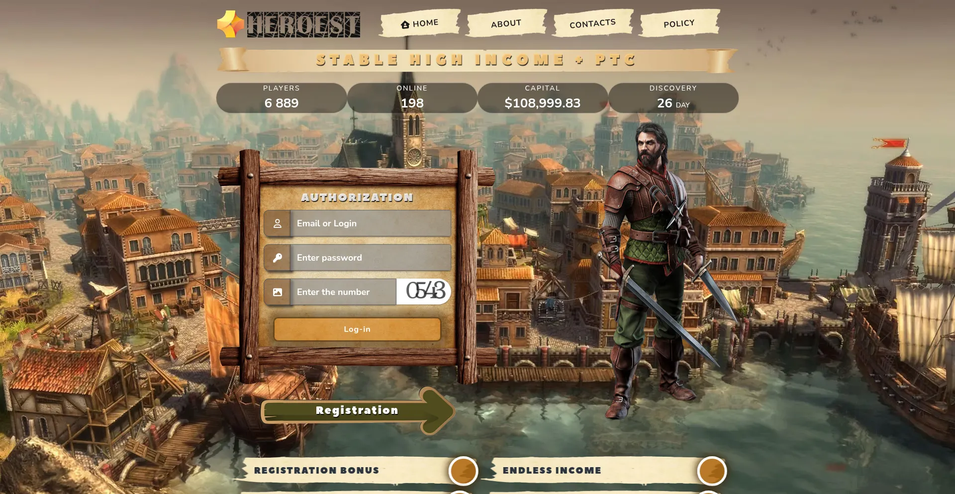 Website screenshot of Heroest.org