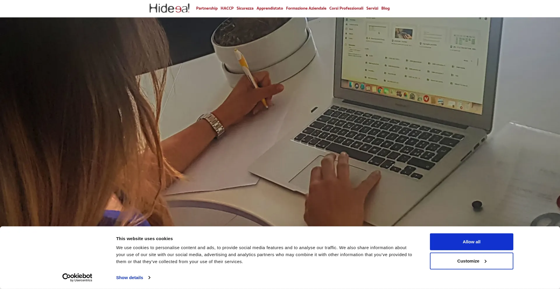 Website screenshot of Hideea.com