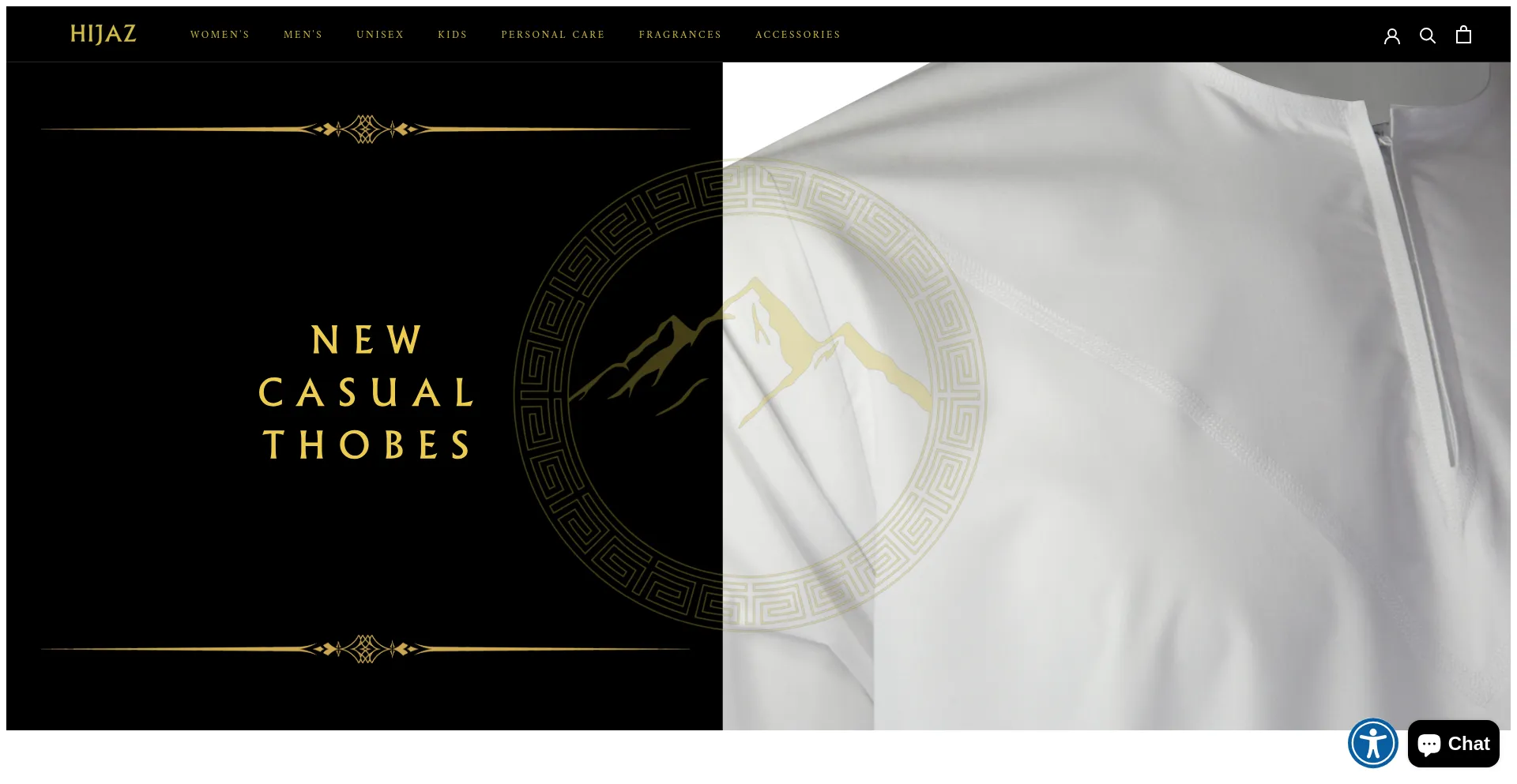 Website screenshot of Hijaz.com