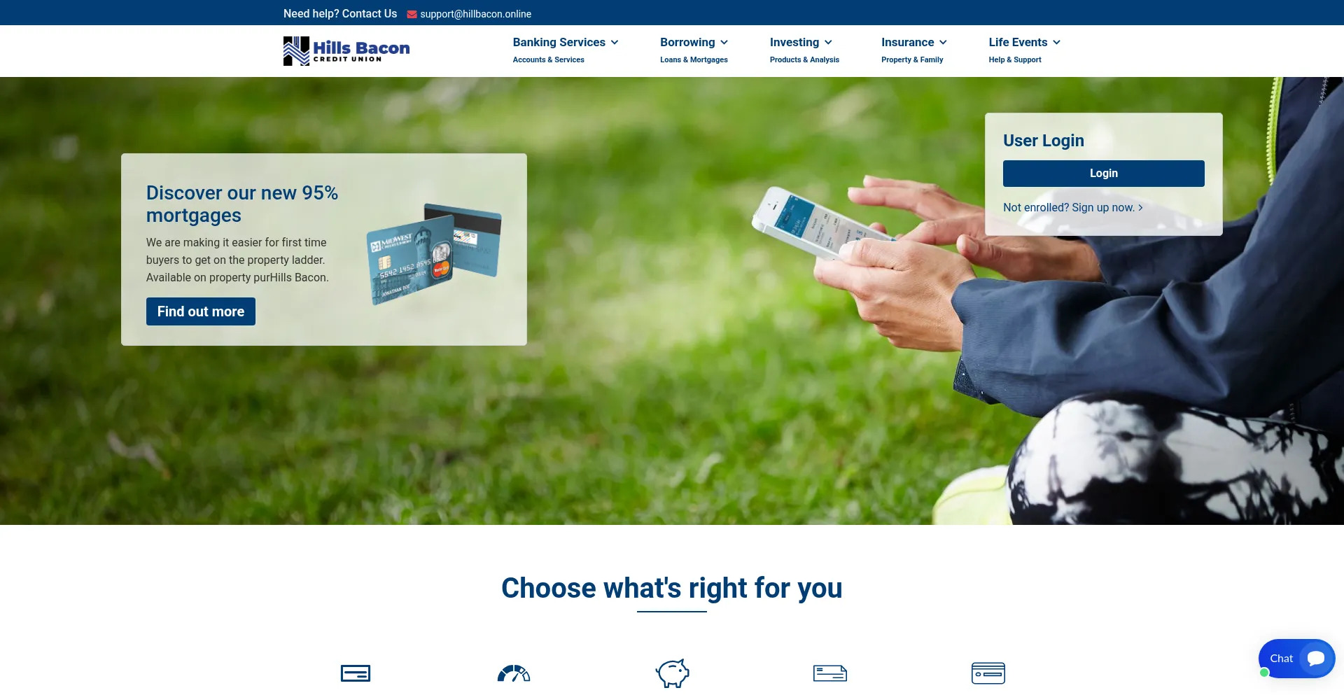 Website screenshot of Hillbacon.com