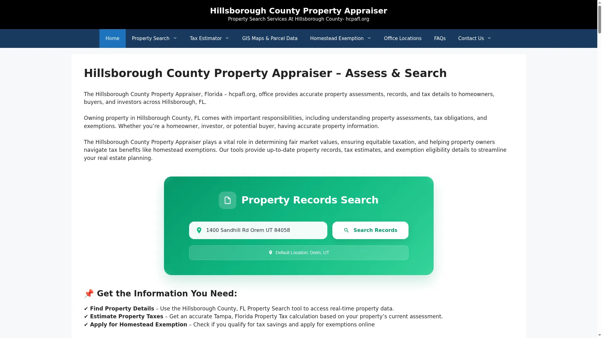 Hillsboroughcountypropertyappraisers.org