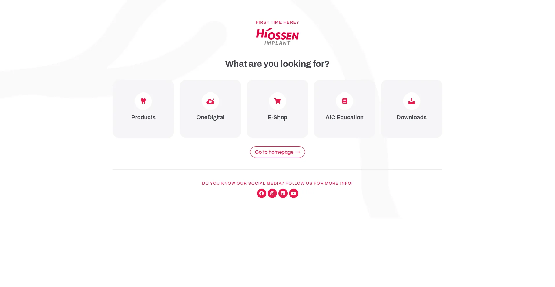Website screenshot of Hiossen.com