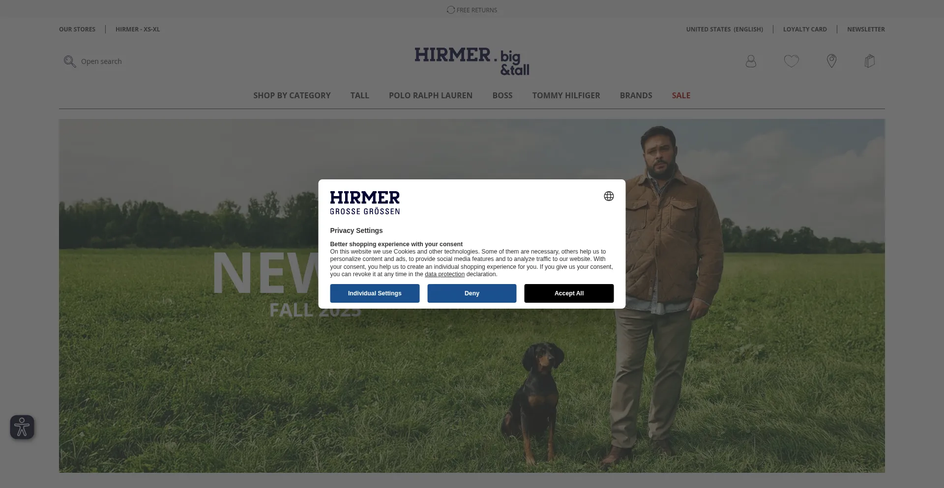 Hirmer-big-tall.com Screenshot