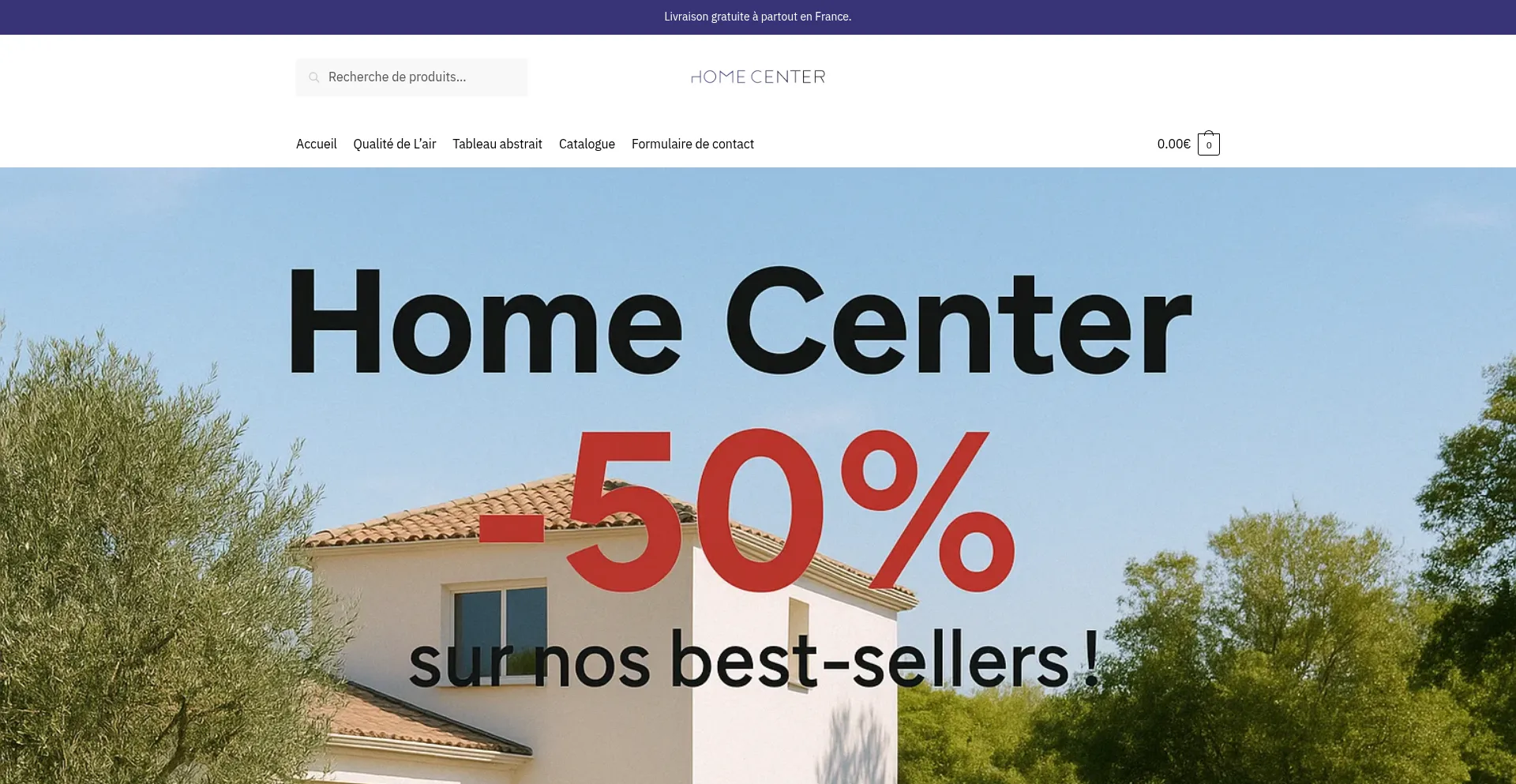 Website screenshot of Homecenter-france.com