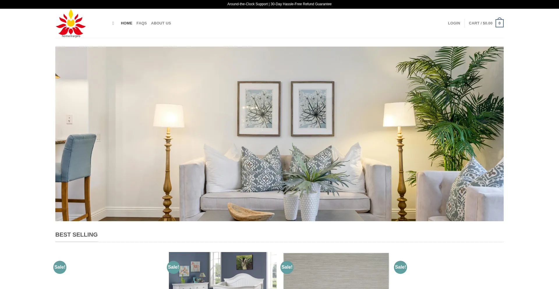 Website screenshot of Homemarpro.com