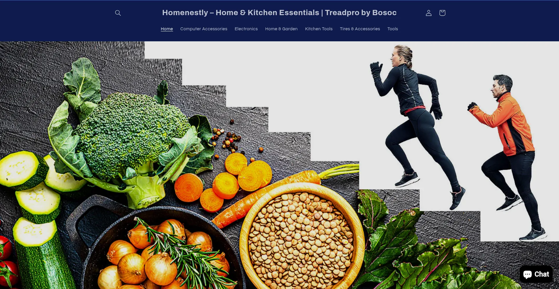 Website screenshot of Homenestly.shop
