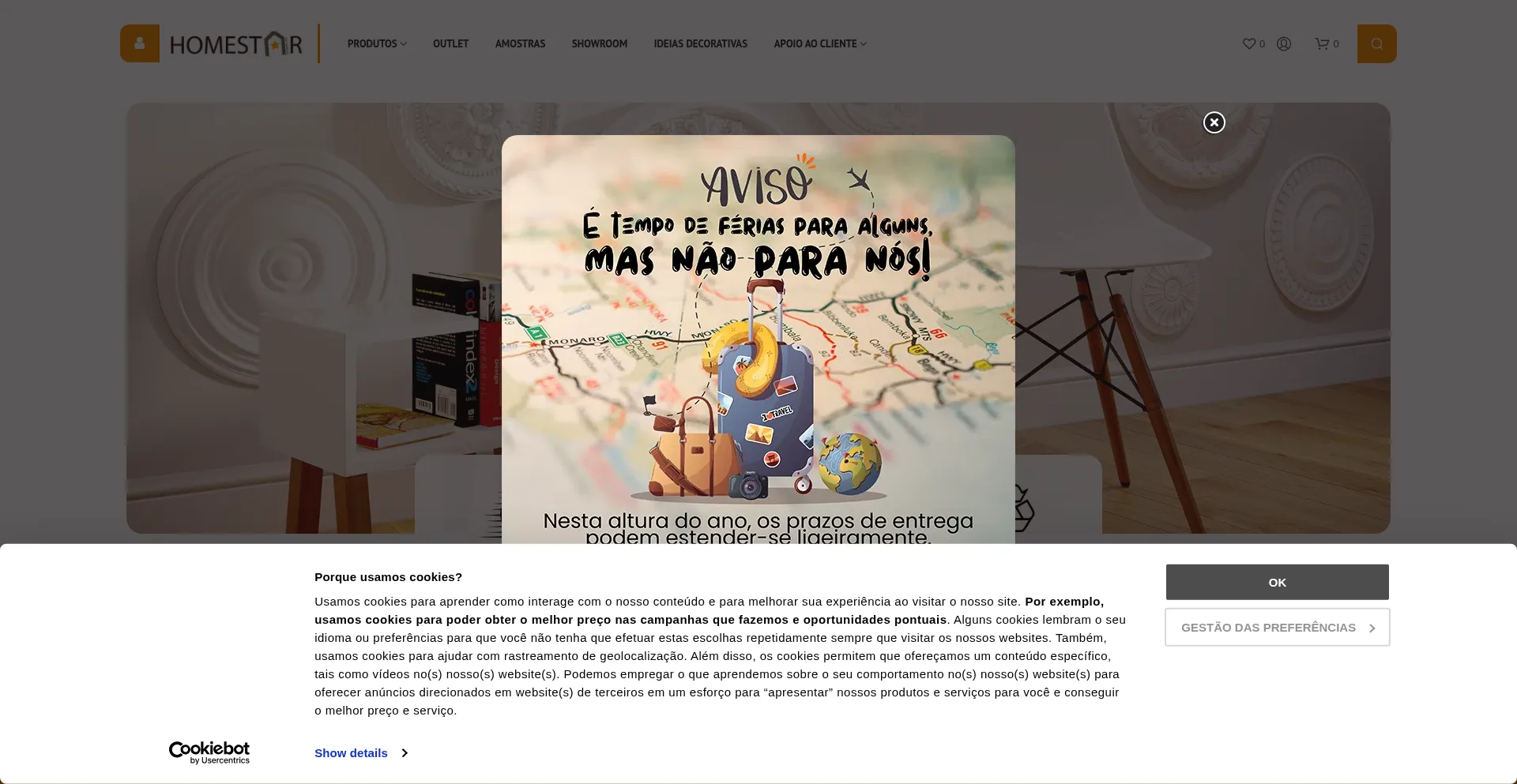 Website screenshot of Homestar.pt
