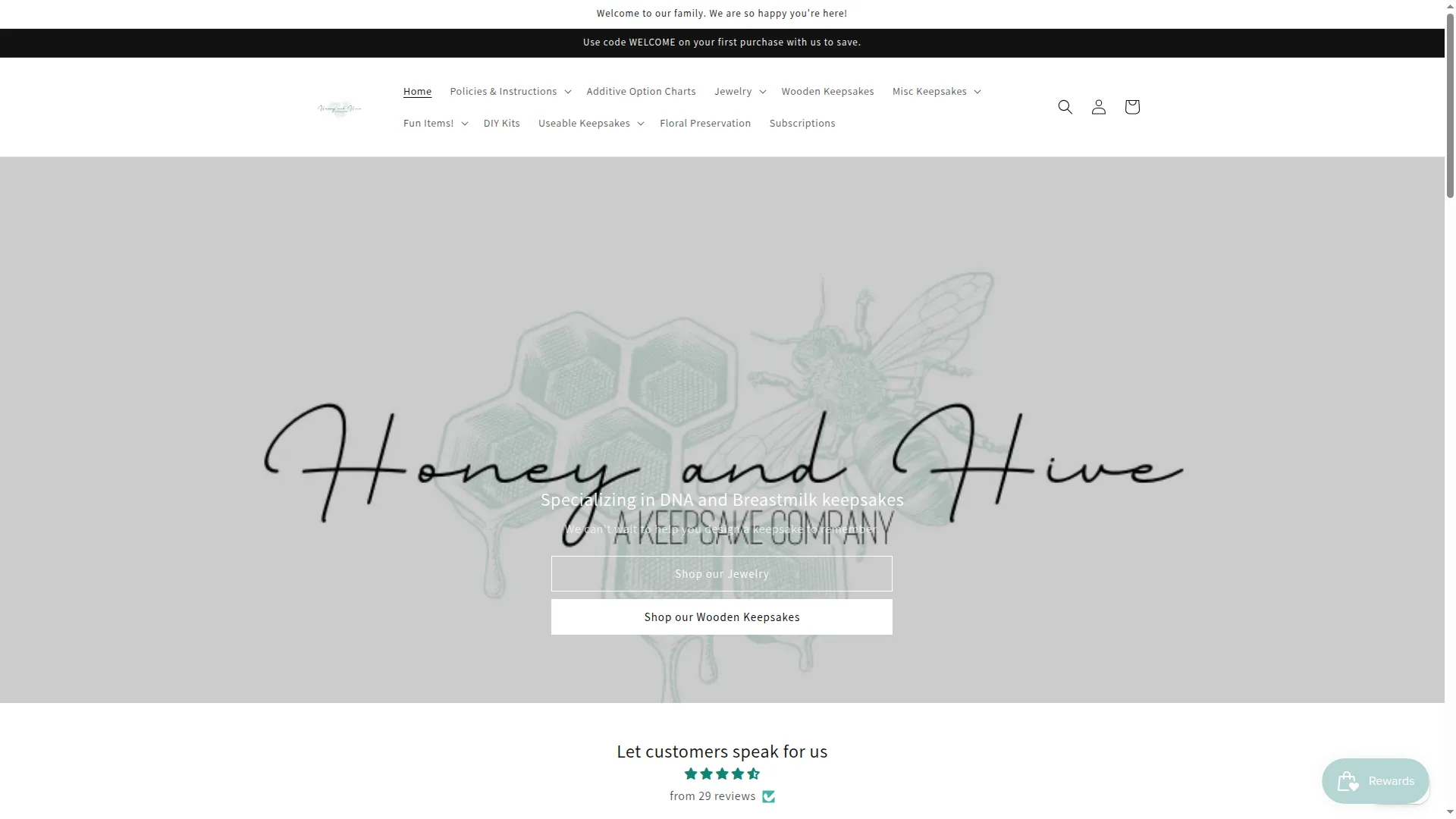 Honeyandhivekeepsakes.com