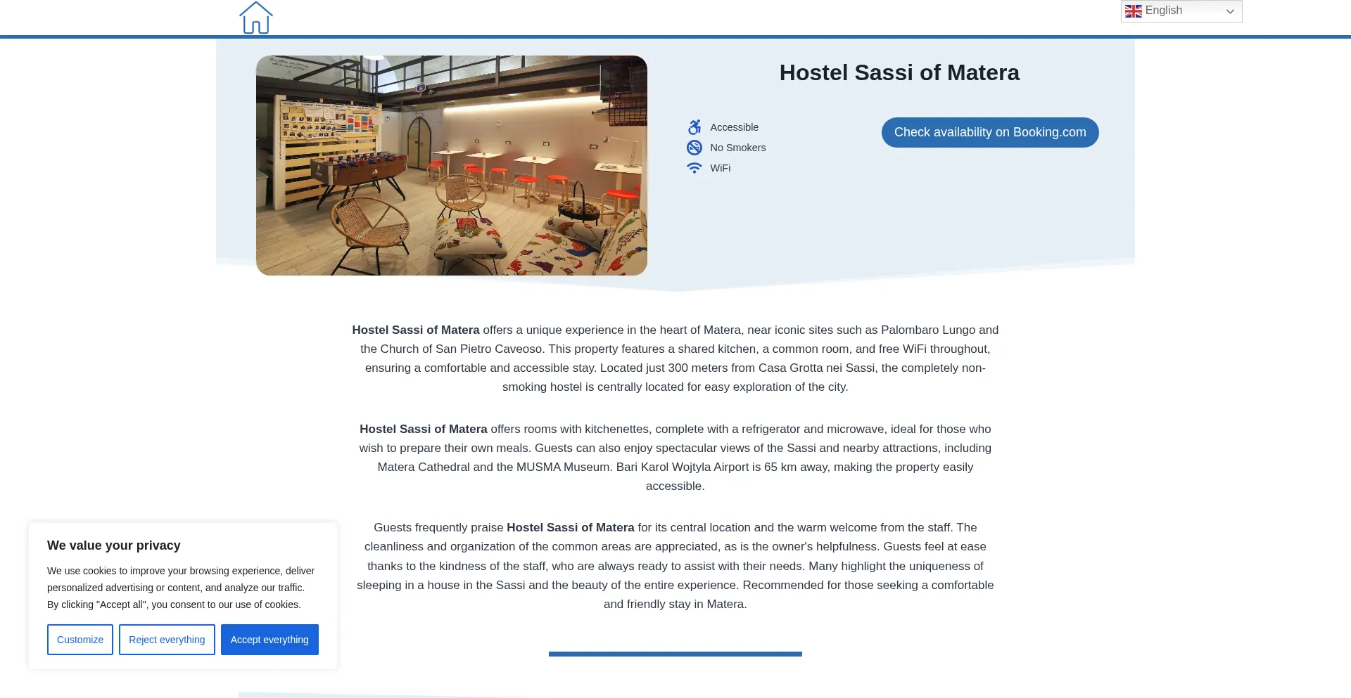Hostelsassiofmatera.top est-il Sûr et Fiable ?