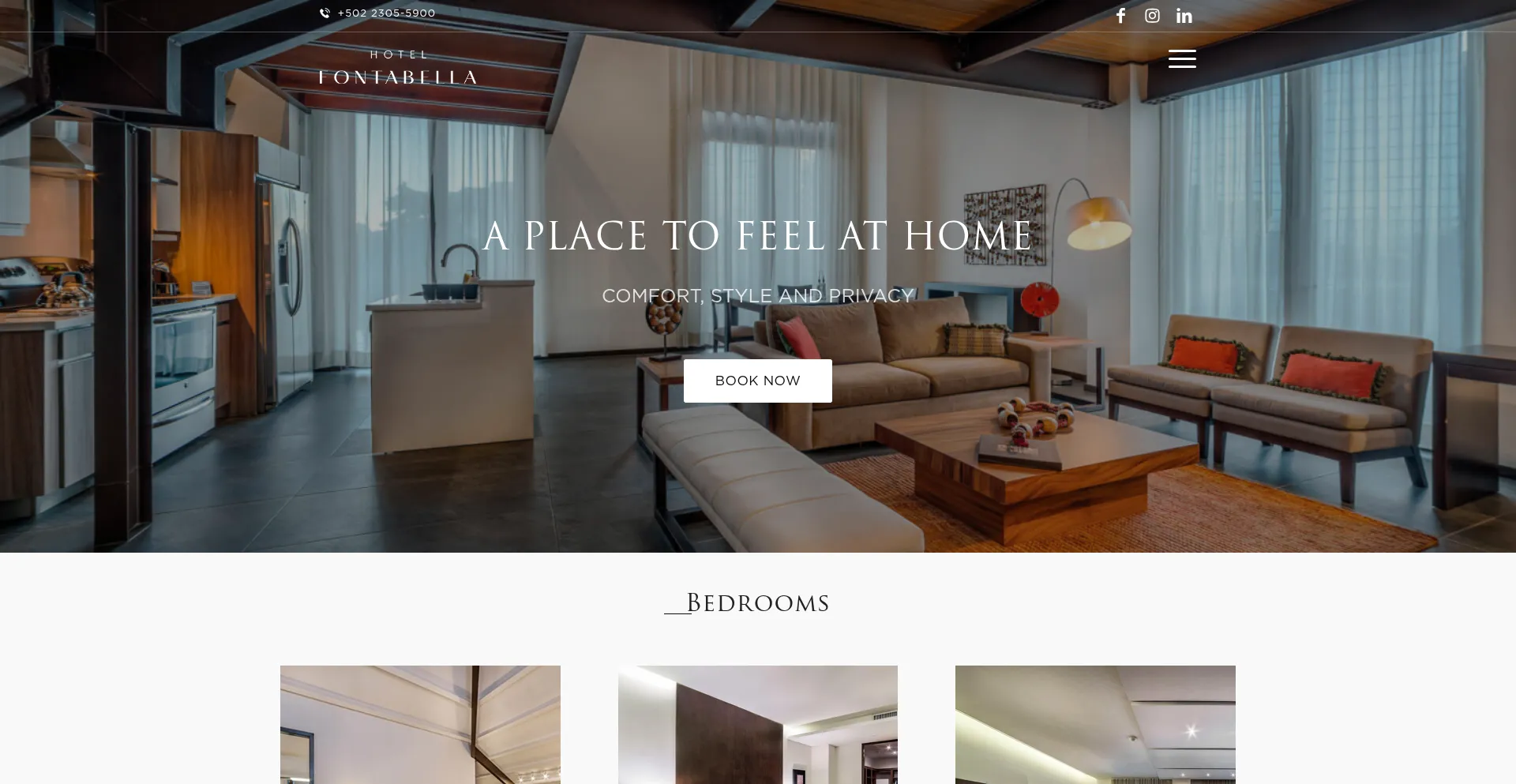 Website screenshot of Hotelfontabella.com