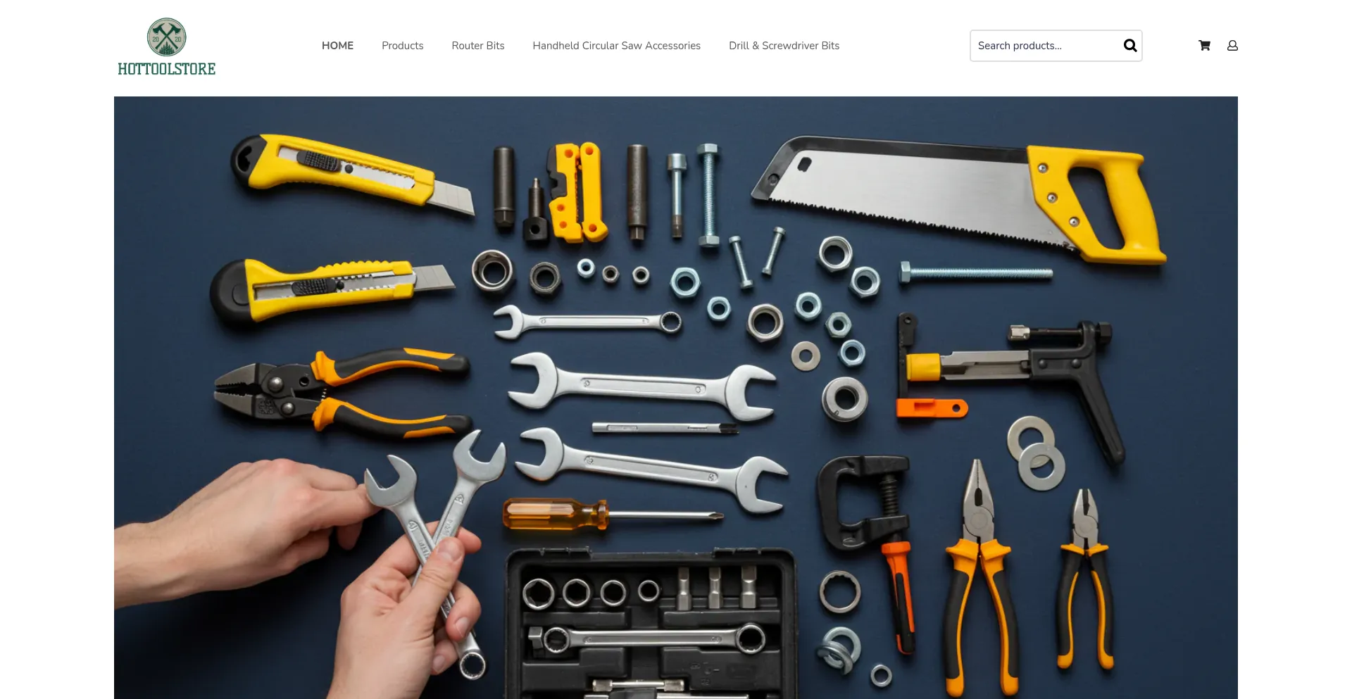 Website screenshot of Hottoolstore.com