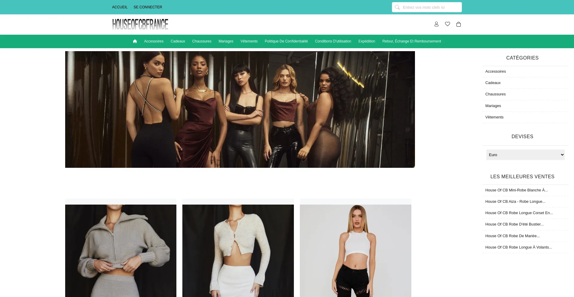 Website screenshot of Houseofcbfrance.net