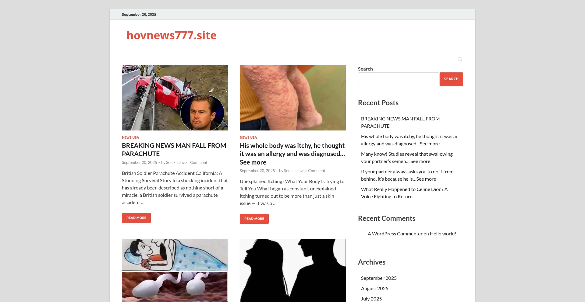 Hovnews777.site Screenshot