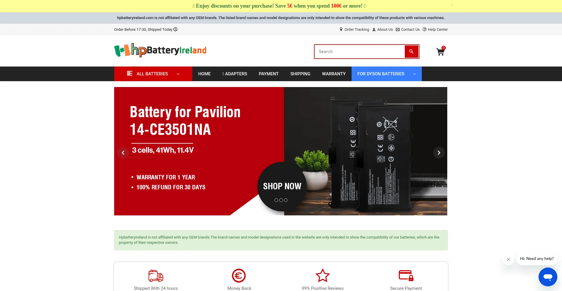 Hpbatteryireland.com est-il Sûr et Fiable ?