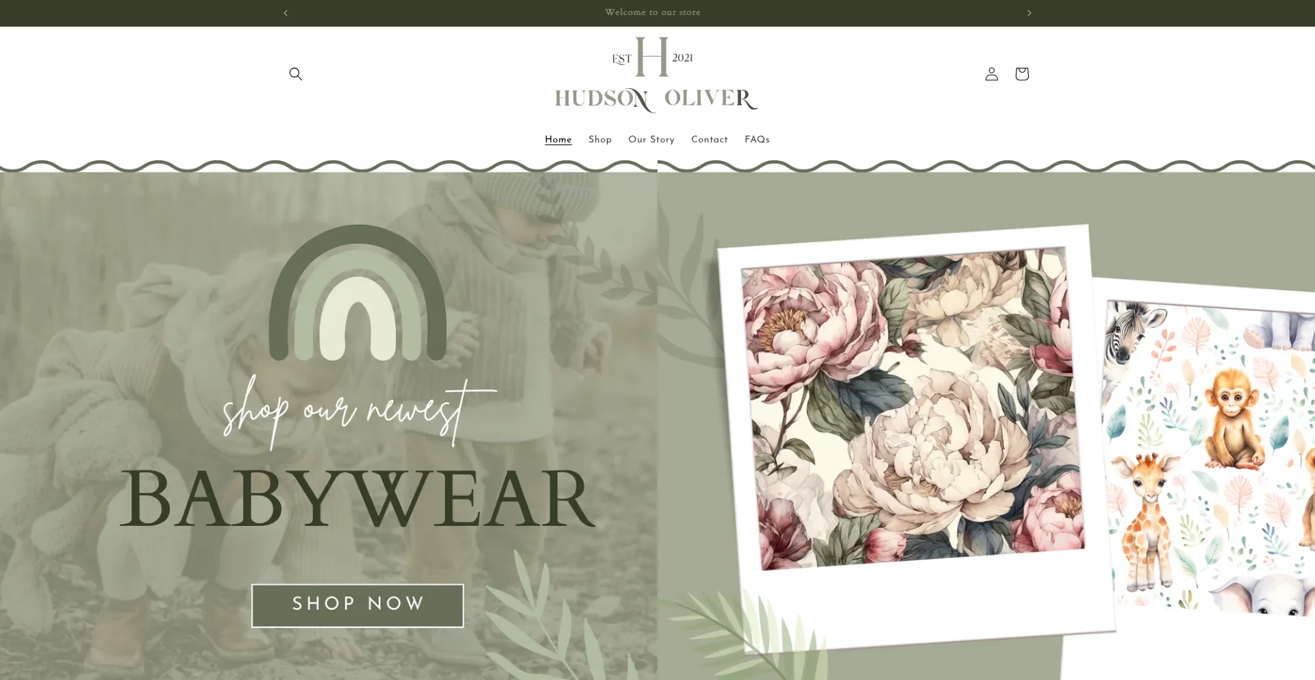 Website screenshot of Hudsonoliver.co.uk