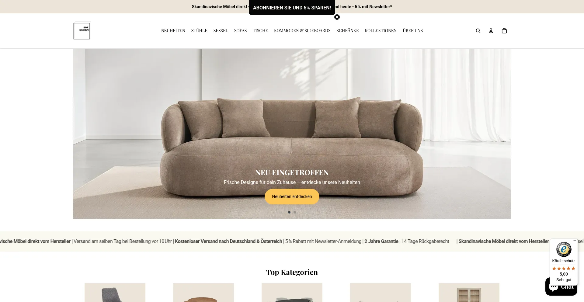 Website screenshot of Ibbedesign.de
