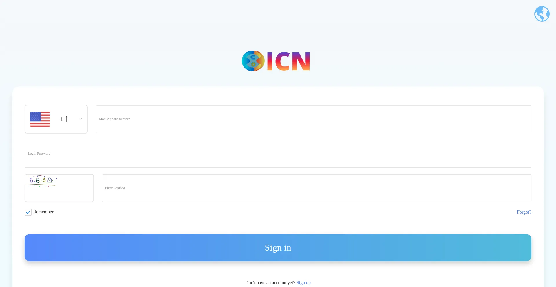 Website screenshot of Icnquant.com