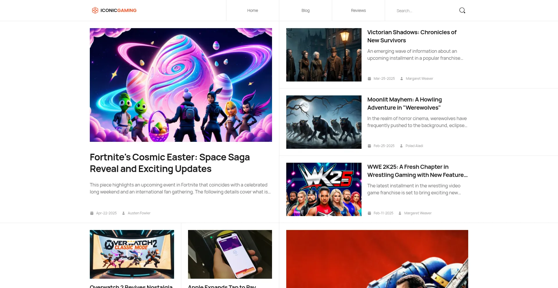 Website screenshot of Iconik-gaming.com