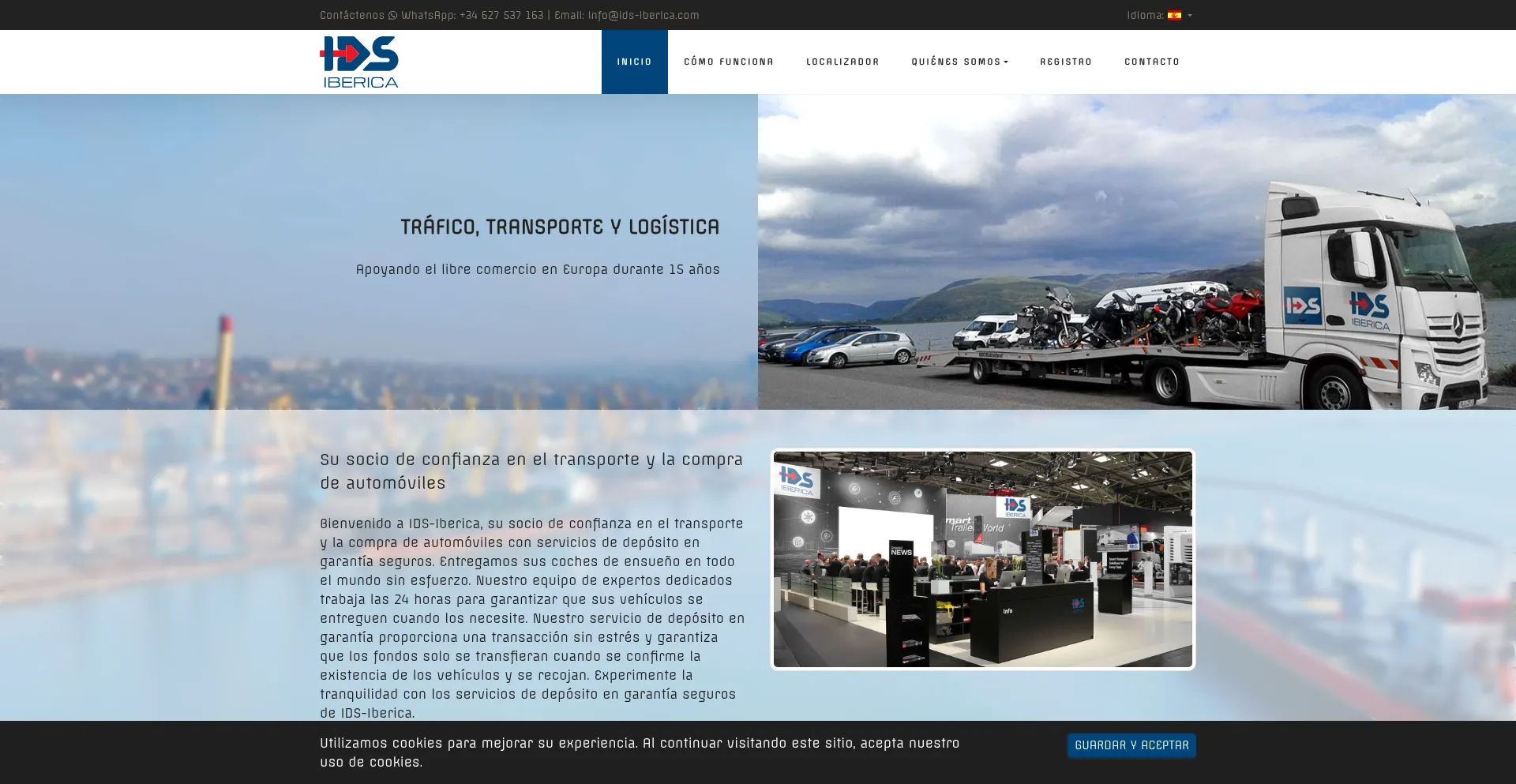 Website screenshot of Ids-iberica.com