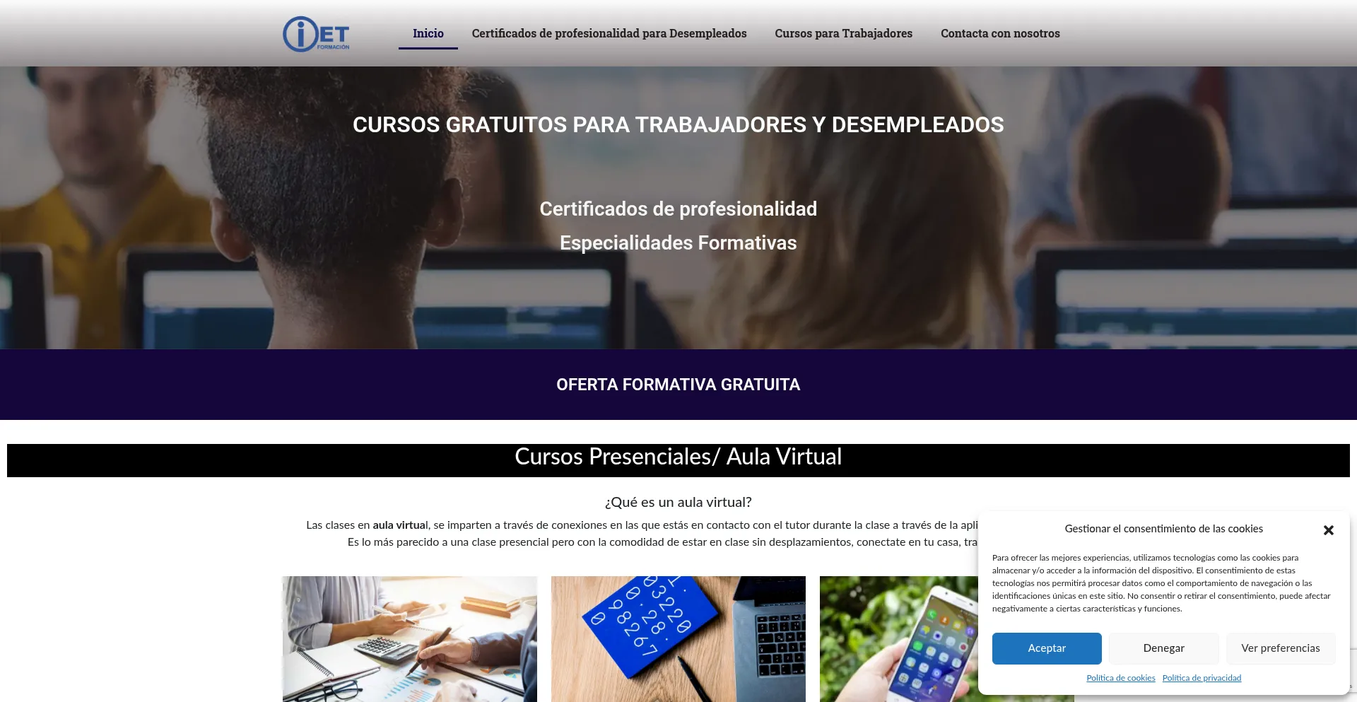 Ietformacion.com Screenshot