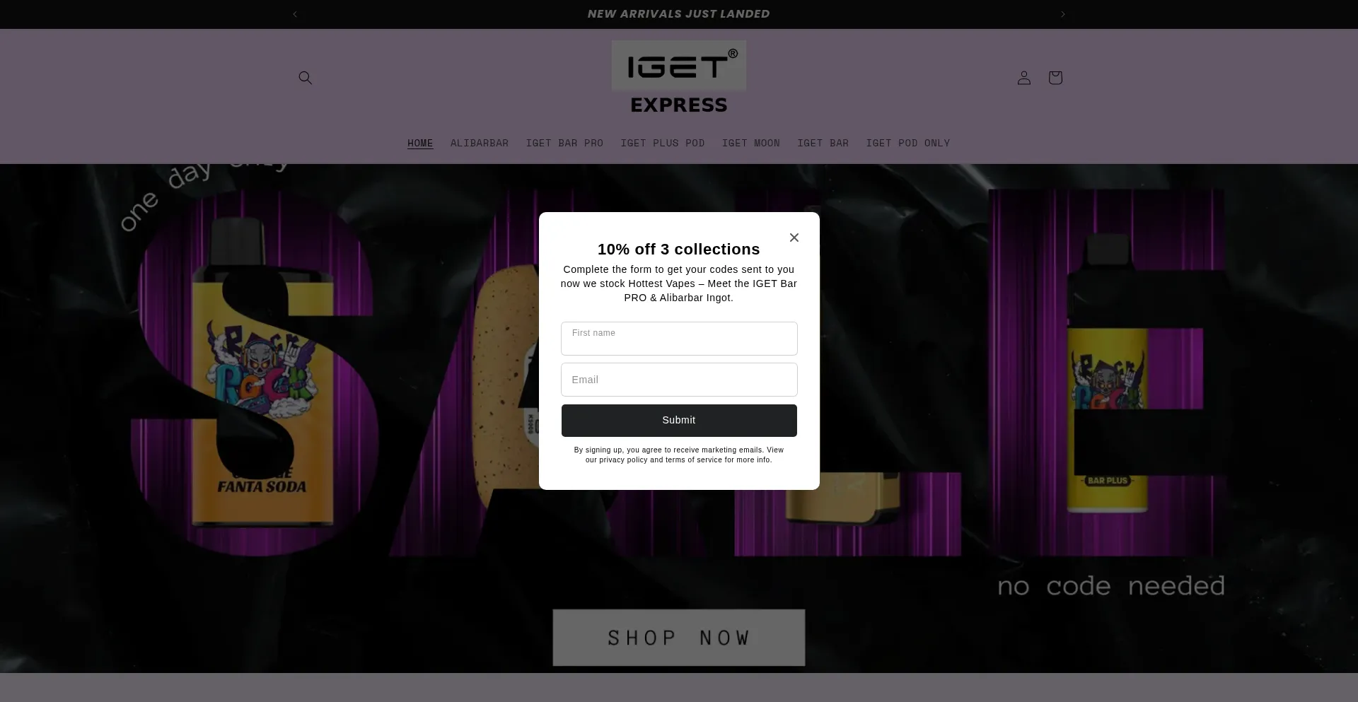 Igetexpress.com Screenshot