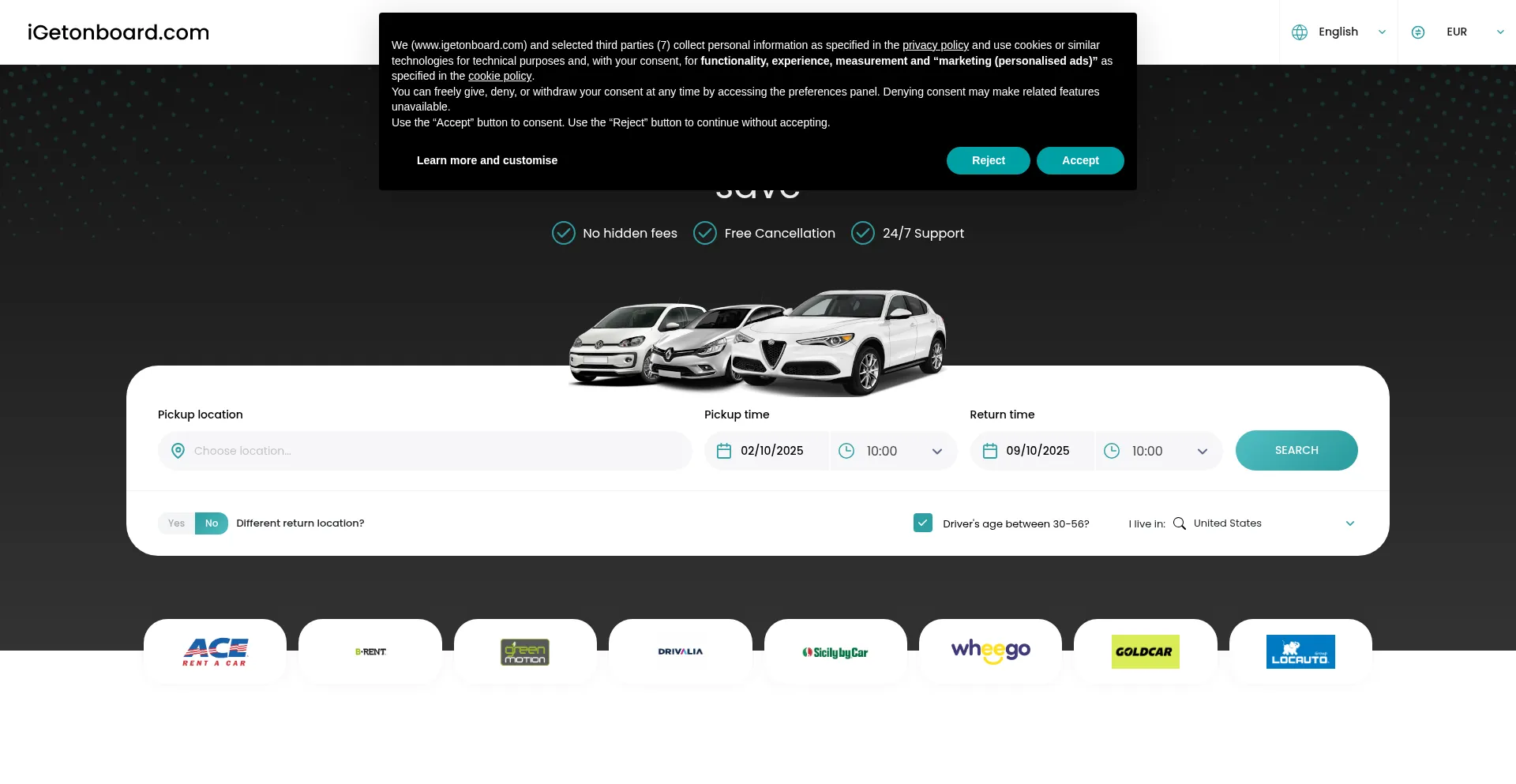Igetonboard.com Screenshot