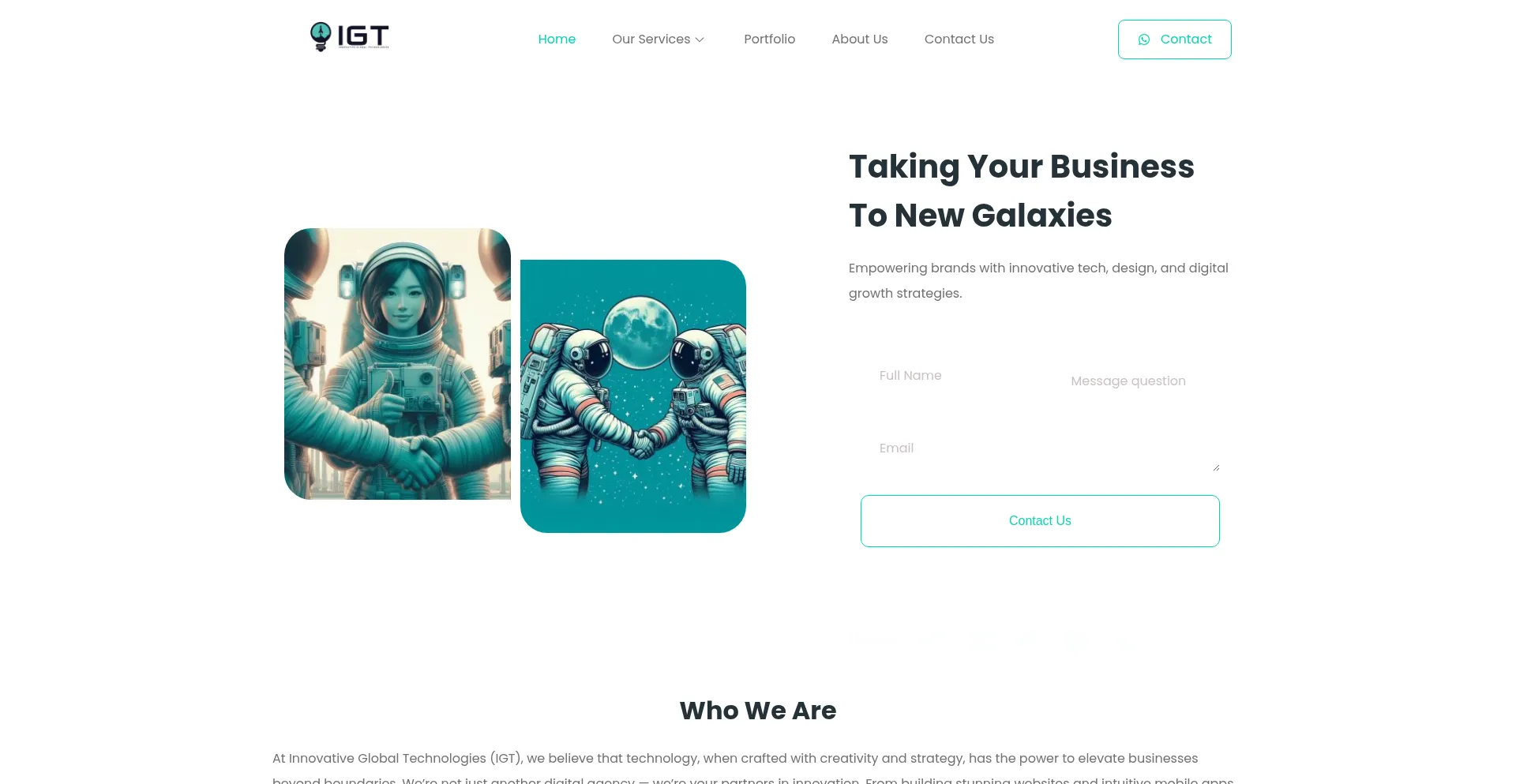 Website screenshot of Igtusa.com
