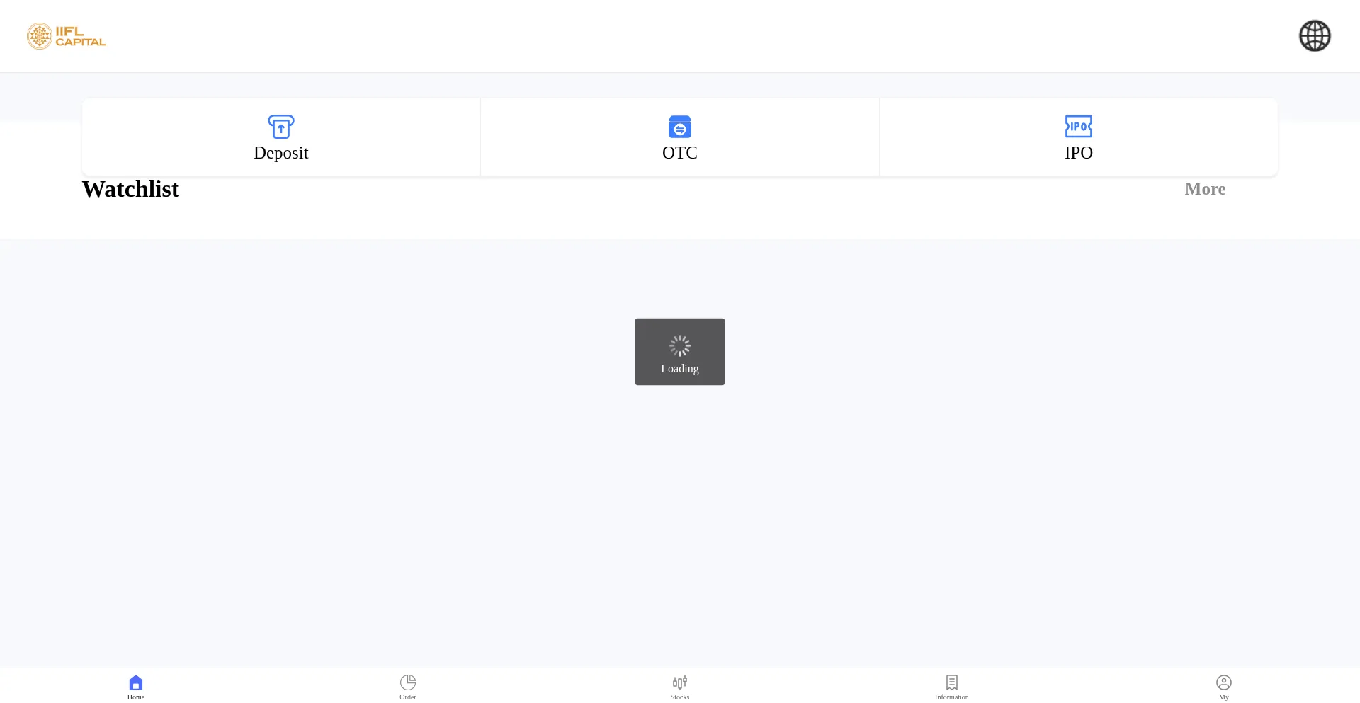Website screenshot of Iifl-finance.click