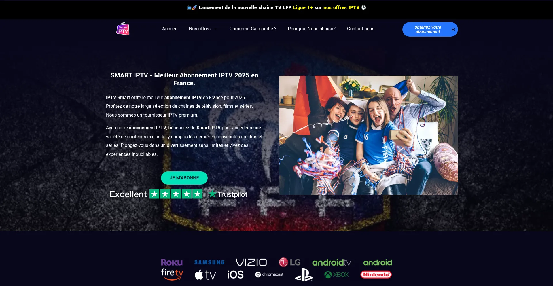 Website screenshot of Iiptv.shop