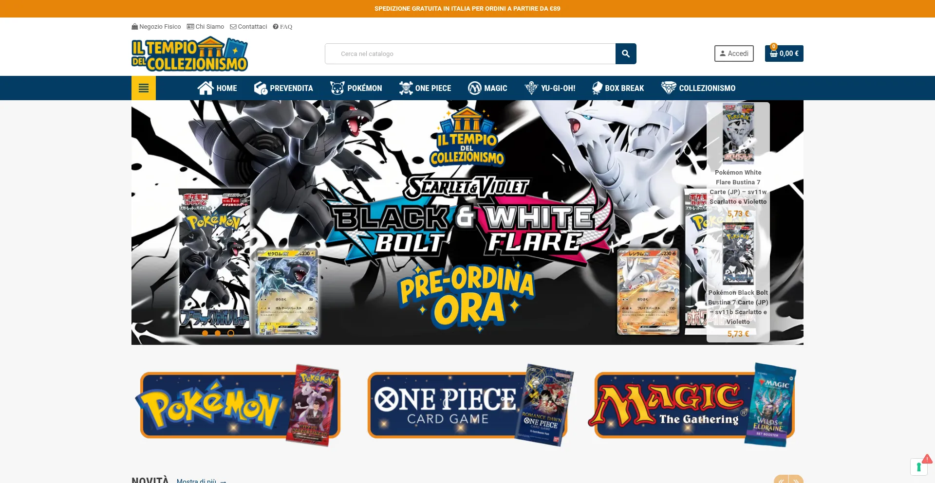 Website screenshot of Iltempiodelcollezionismo.it