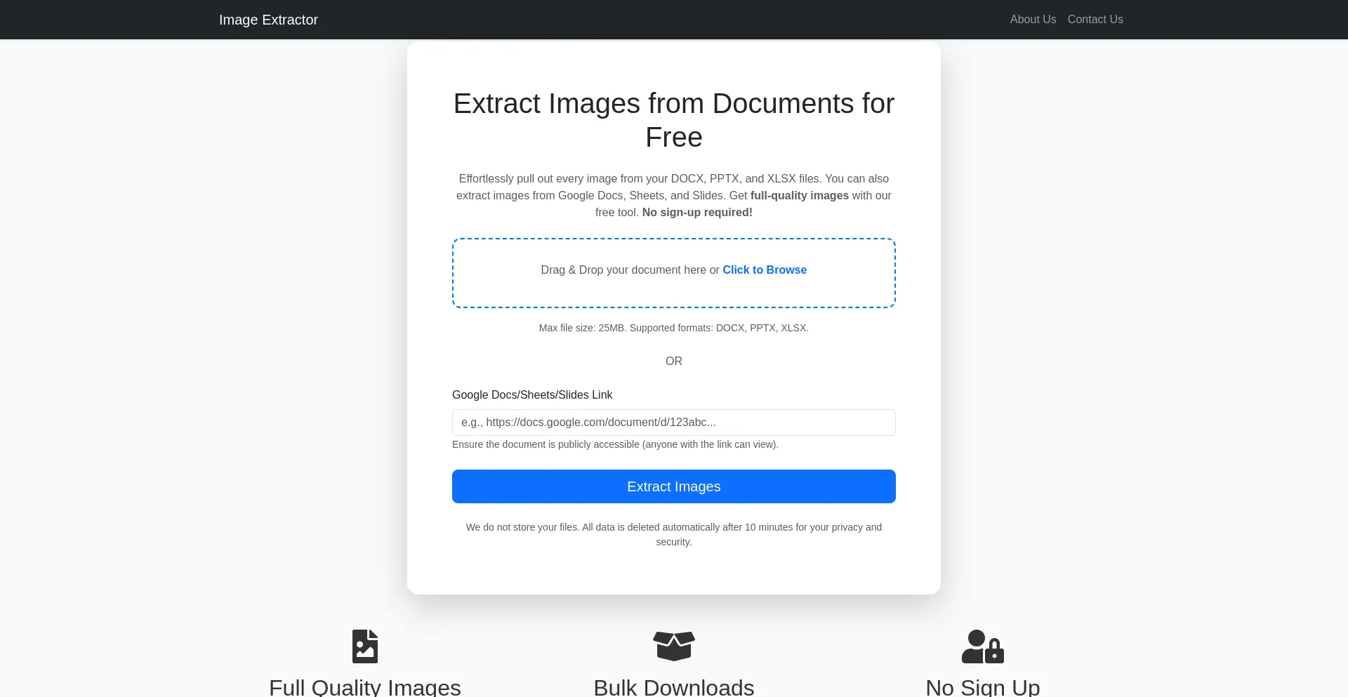 Website screenshot of Imgfromdoc.prokenyan.com