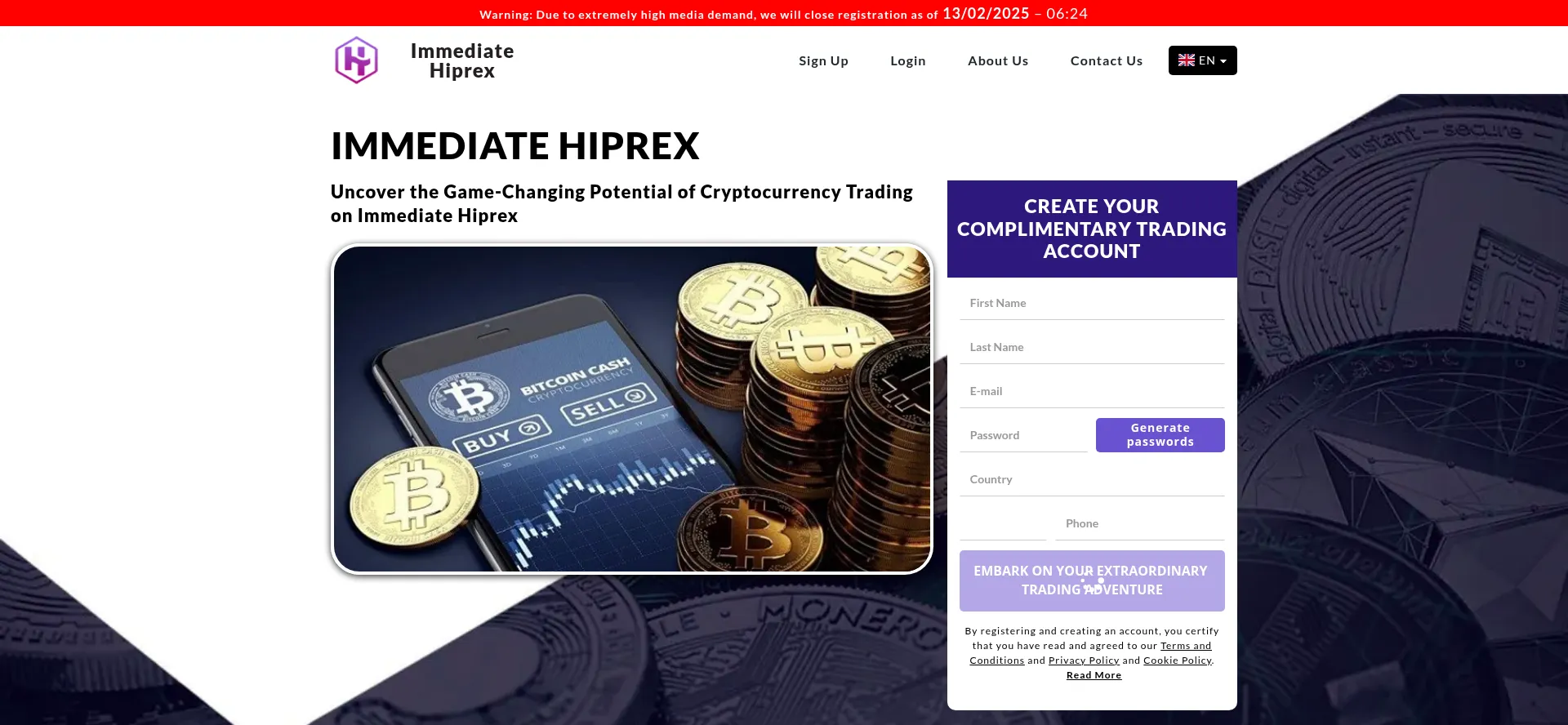 Immediate-hiprexapp-com.cryptocurrencies-offers.com