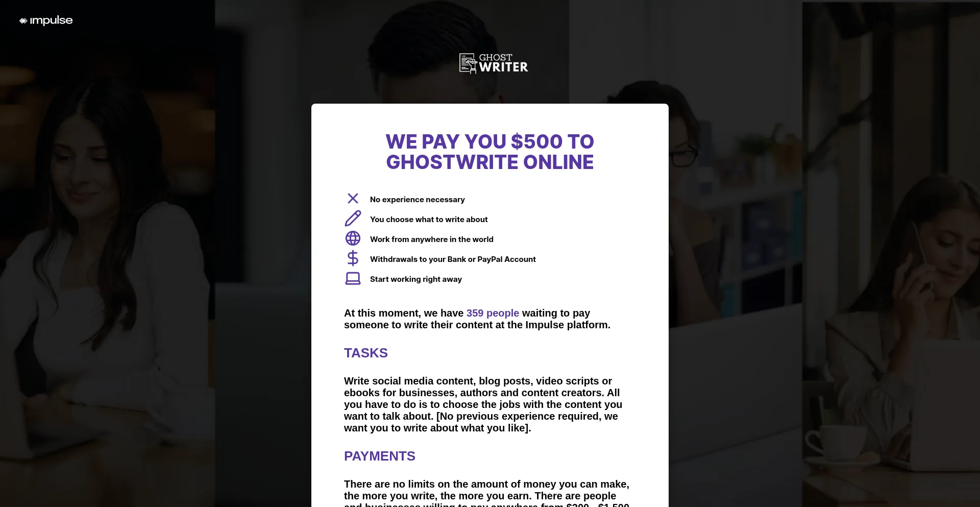 Impulseghostwriter.com est-il Sûr et Fiable ?