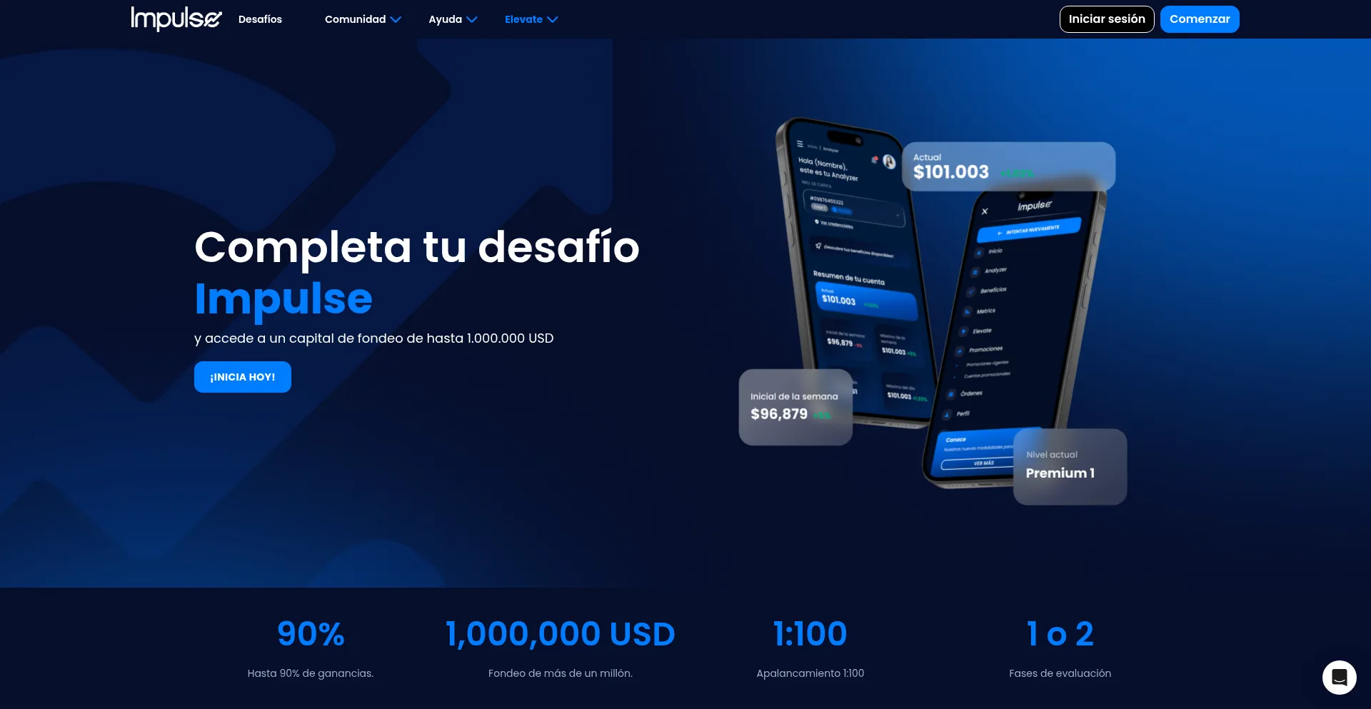 Website screenshot of Impulseworld.pro