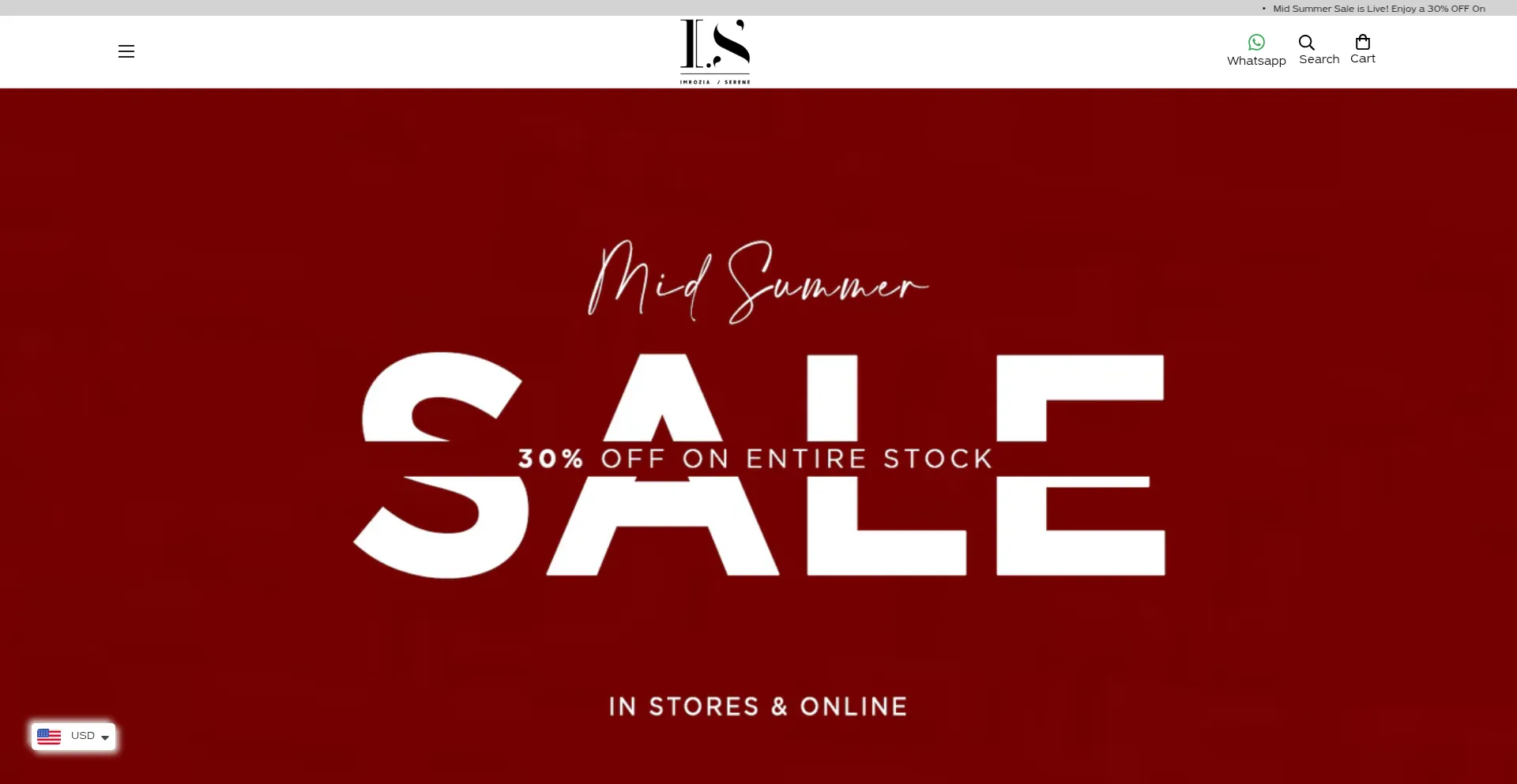 Website screenshot of Imroziaserene.com
