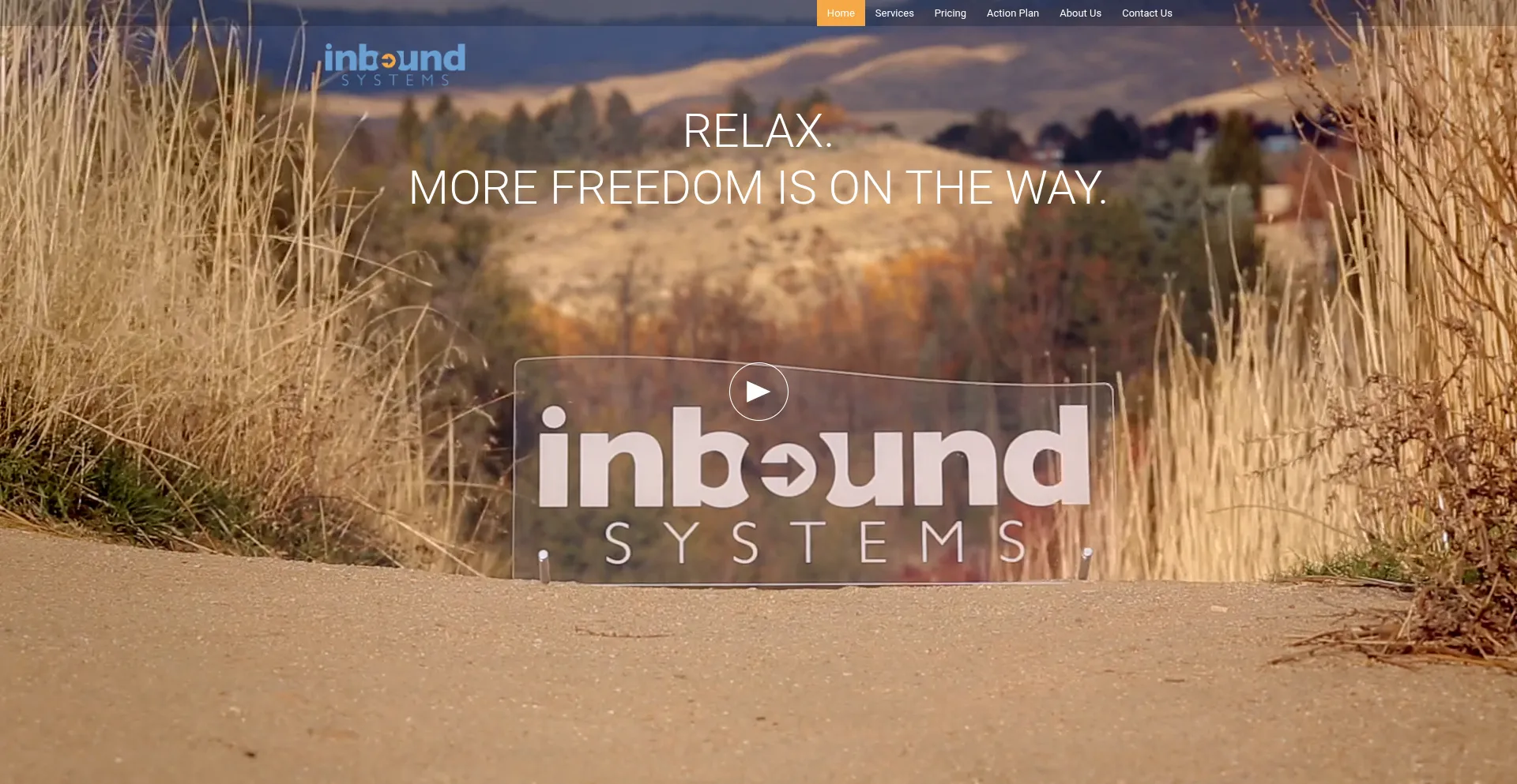 Website screenshot of Inboundsystems.com