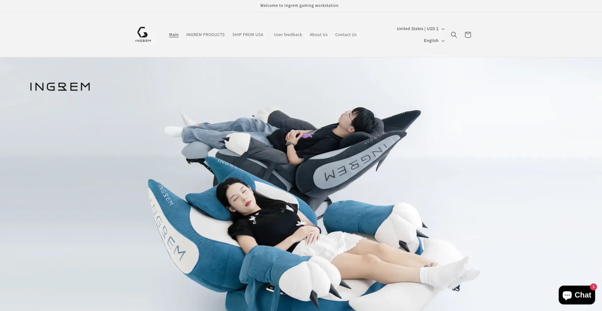 Website screenshot of Ingrem.com