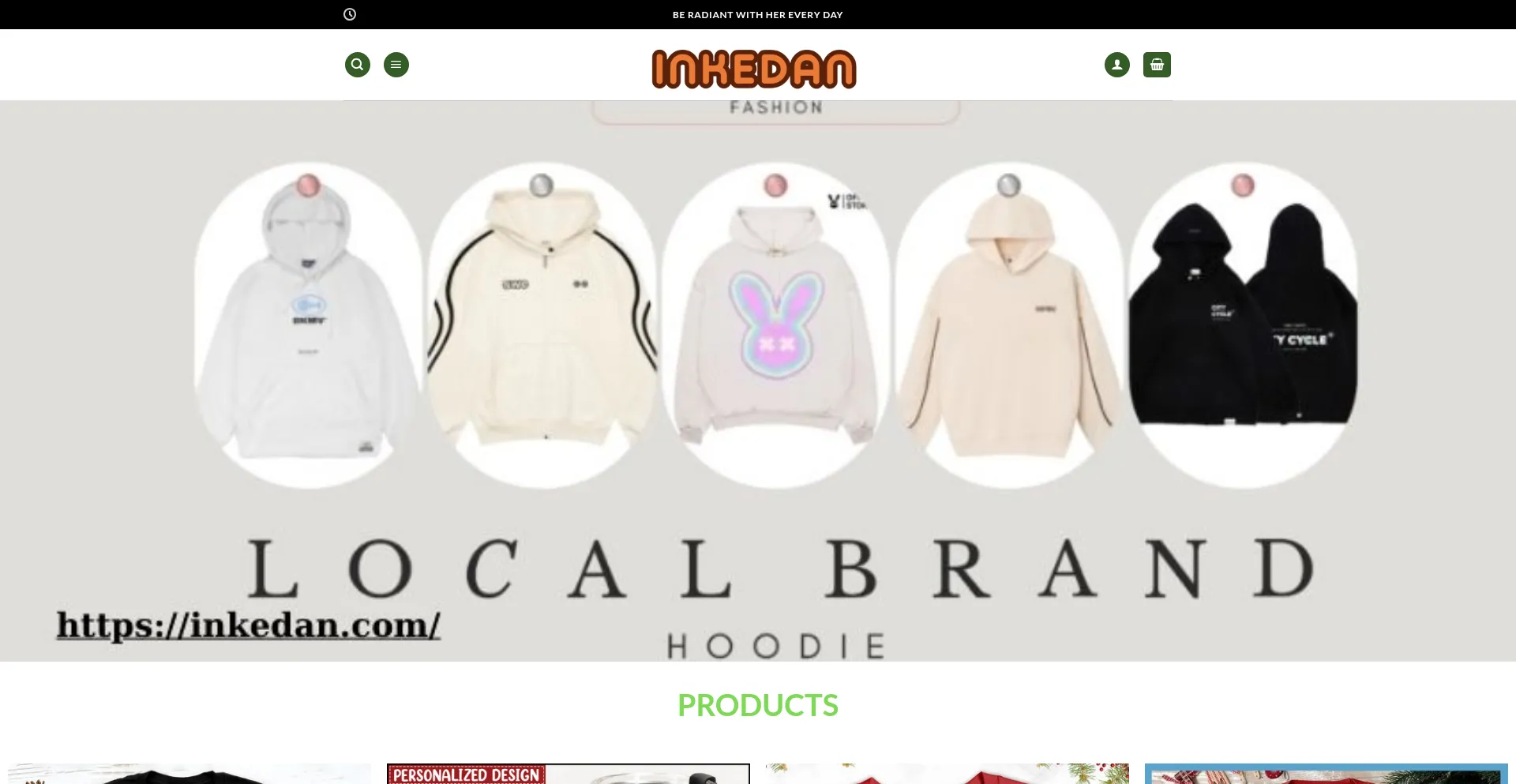 Website screenshot of Inkedan.com
